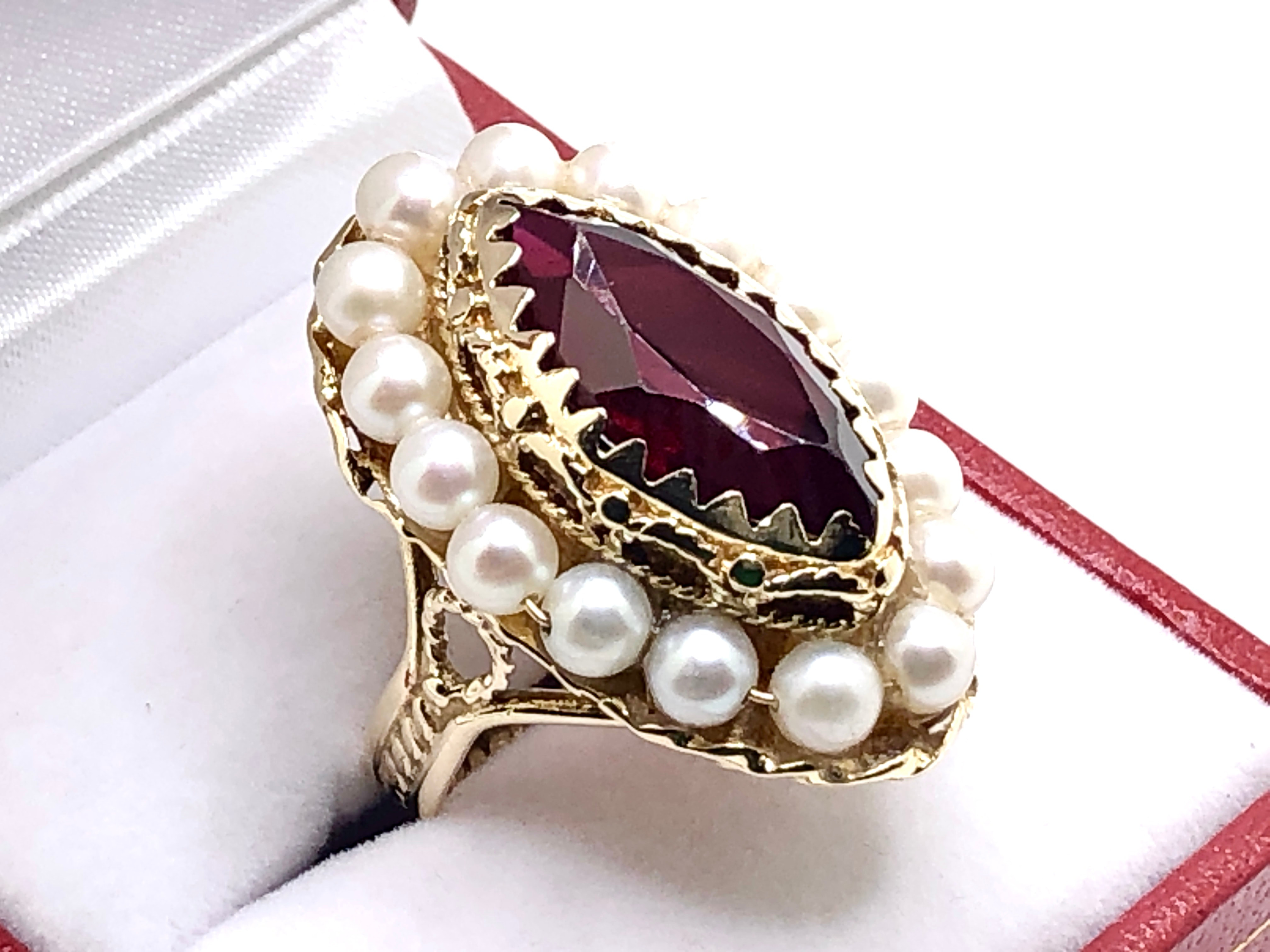 Antique 14K Rose Gold Victorian Pearl Ring Size 6 Circa 1880 - Colonial  Trading Company